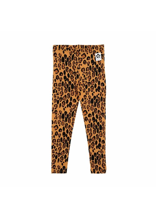 Mini Rodini Mini Rodini Basic leopard leggings Beige 2