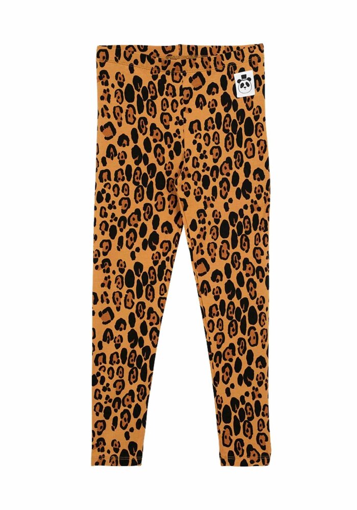 Mini Rodini Basic leopard leggings Beige 2