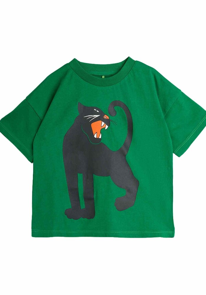 Mini Rodini Panther sp ss tee Green
