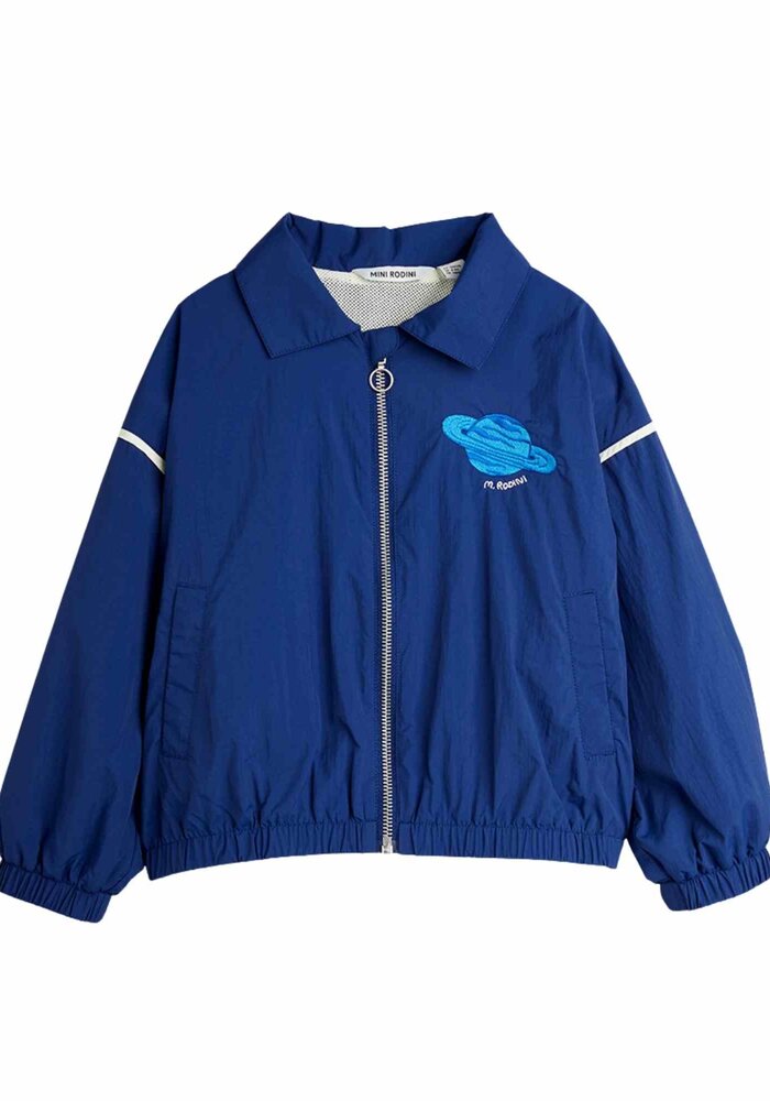 Mini Rodini Planet emb nylon jacket Blue