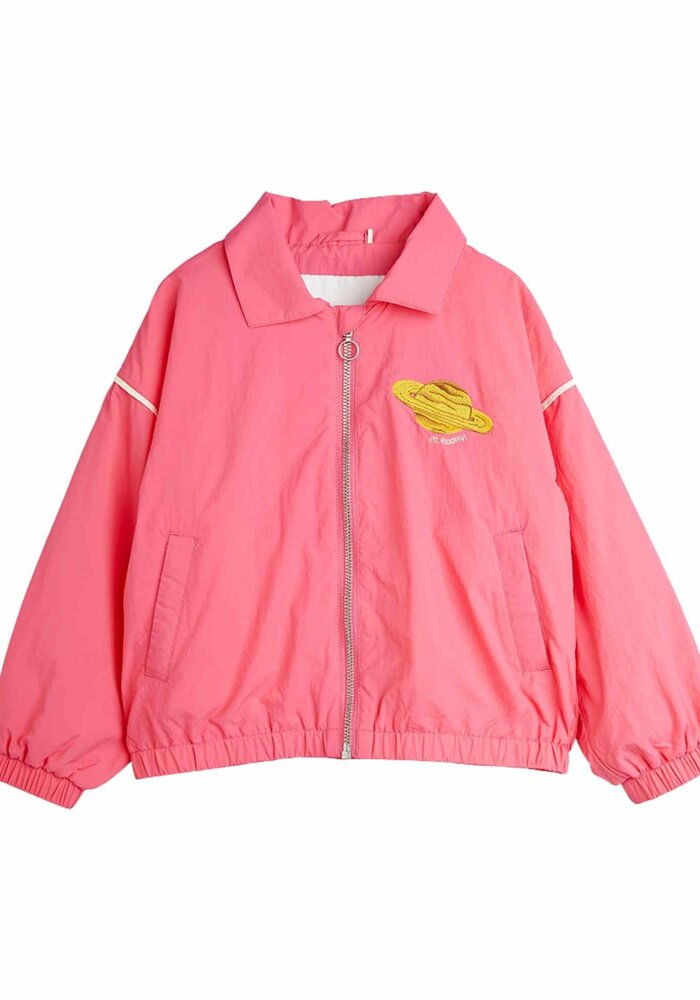 Mini Rodini Planet emb nylon jacket Pink