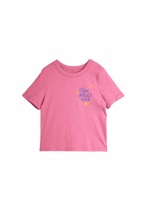 Mini Rodini Mini Rodini The milky way sp ss tee Pink