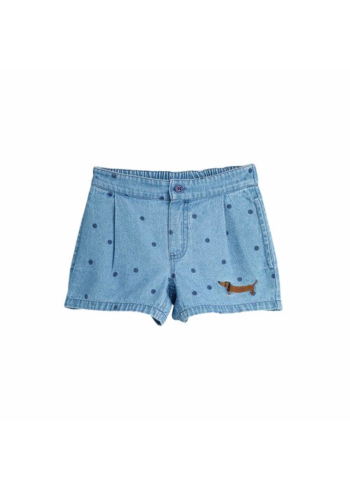 Mini Rodini Mini Rodini Lw denim dots aop shorts 2 Blue