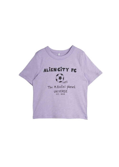 Mini Rodini Mini Rodini Alien City FC sp ss tee Purple