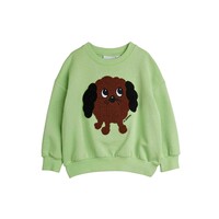 Mini Rodini Doggie chenille sweatshirt Green