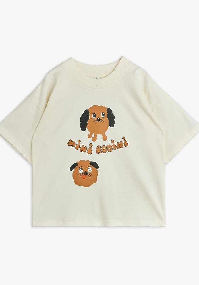 Mini Rodini Doggies sp ss tee Off-white