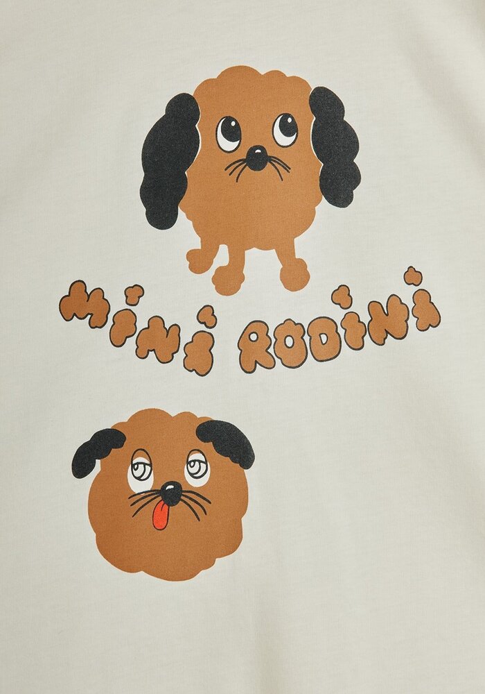 Mini Rodini Doggies sp ss tee Off-white