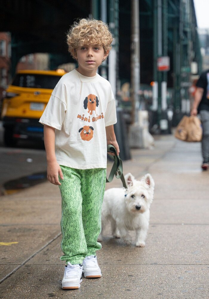 Mini Rodini Doggies sp ss tee Off-white