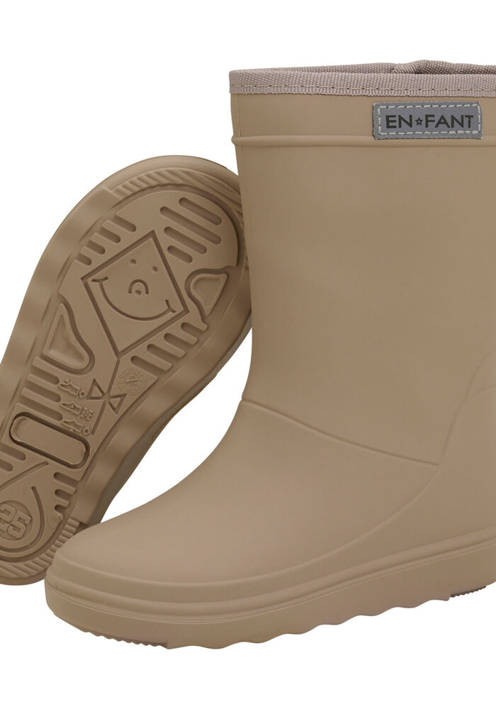 Enfant Rain Boots Solid Portabella