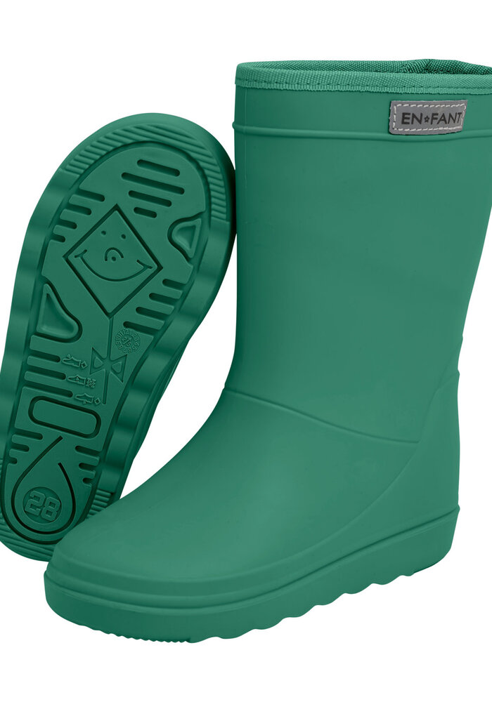 Enfant Rain Boots Solid Verdant Green