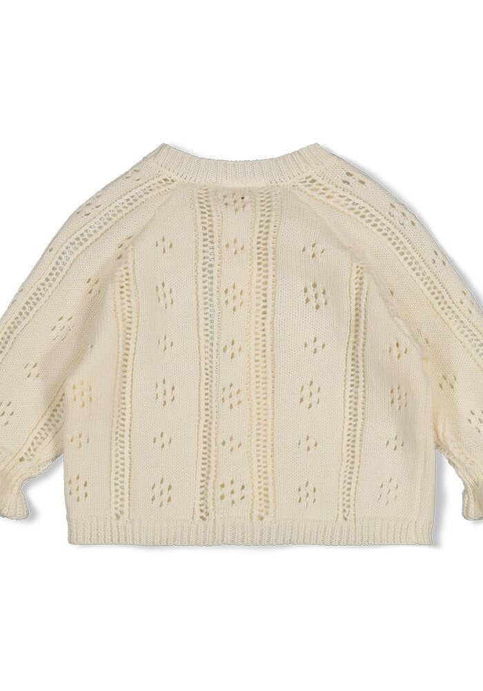 Feetje Vestje gebreid - Let Your Dreams Blossom Offwhite