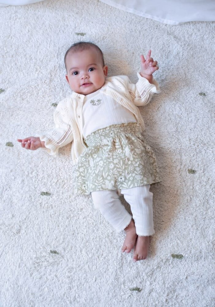 Feetje Vestje gebreid - Let Your Dreams Blossom Offwhite