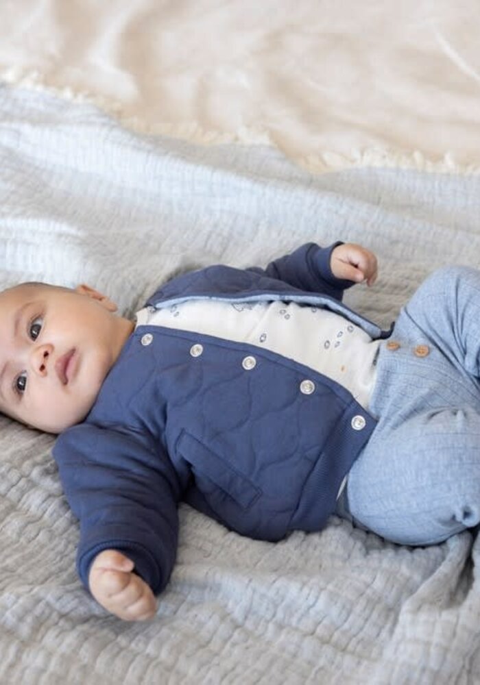 Feetje Omkeerbaar bomberjack - Blue Ocean Indigo