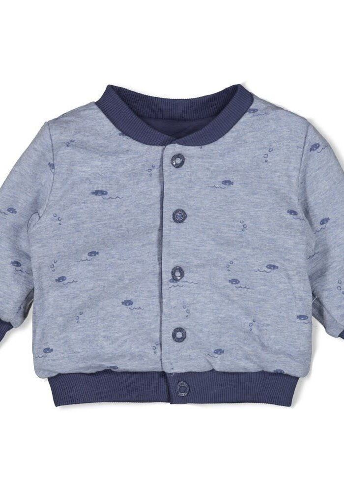 Feetje Omkeerbaar bomberjack - Blue Ocean Indigo
