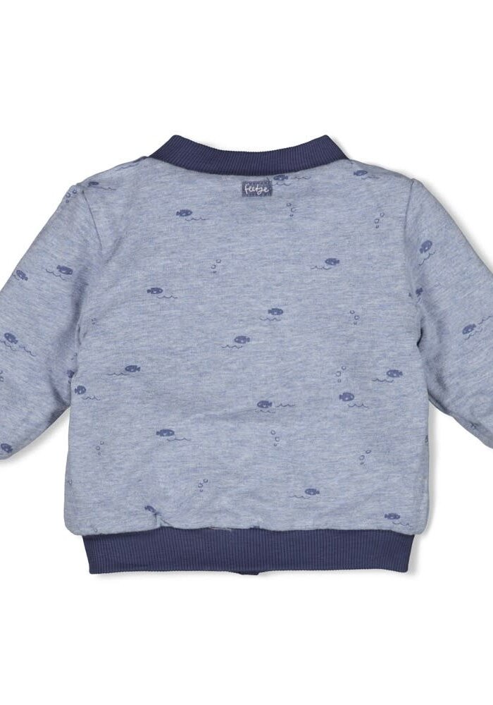 Feetje Omkeerbaar bomberjack - Blue Ocean Indigo