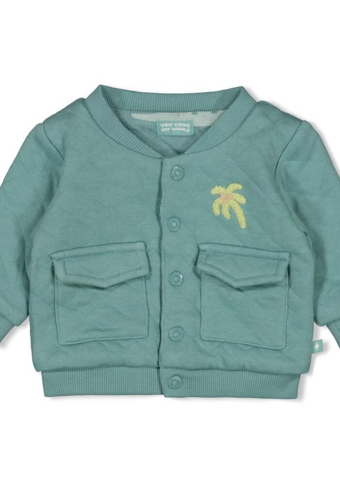 Feetje Omkeerbaar bomberjack - You Croc my World Zeegroen