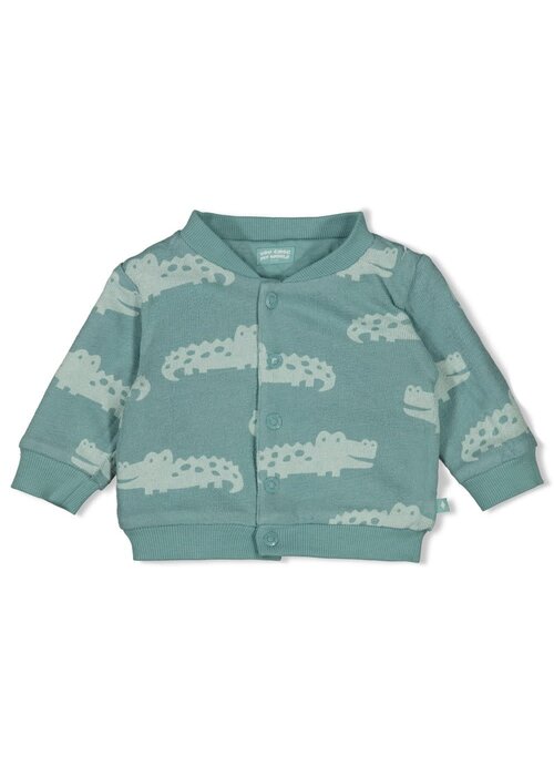 Feetje Feetje Omkeerbaar bomberjack - You Croc my World Zeegroen