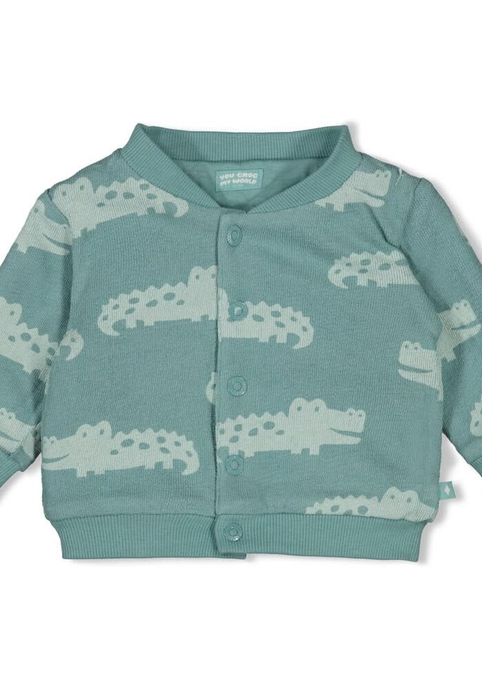 Feetje Omkeerbaar bomberjack - You Croc my World Zeegroen