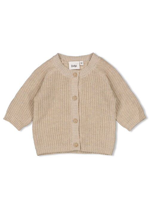 Feetje Feetje Vestje gebreid - Elephant Taupe melange