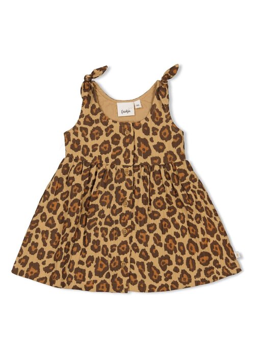 Feetje Feetje Jurk mousseline AOP - Summer Woven Camel