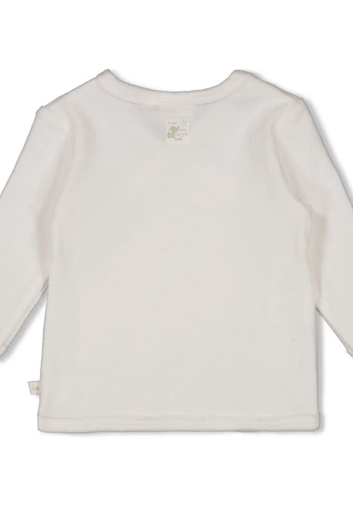 Feetje Overslagshirt badstof - Elephant Offwhite
