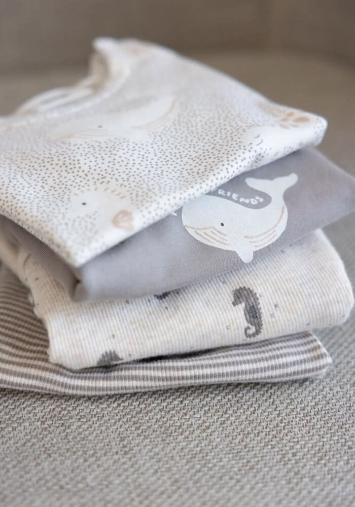 Feetje Longsleeve AOP - Sea Sweeties Grijs