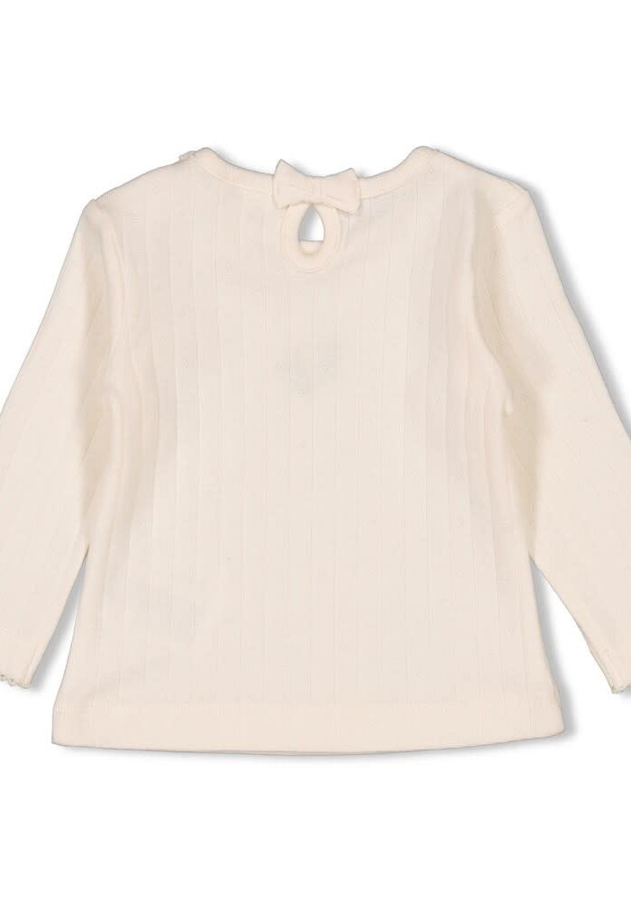Feetje Longsleeve pointelle rib - Let Your Dreams Blossom Offwhite