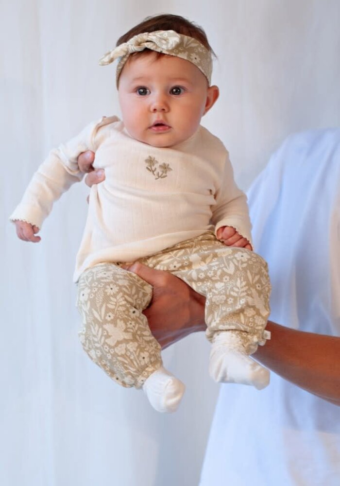 Feetje Longsleeve pointelle rib - Let Your Dreams Blossom Offwhite