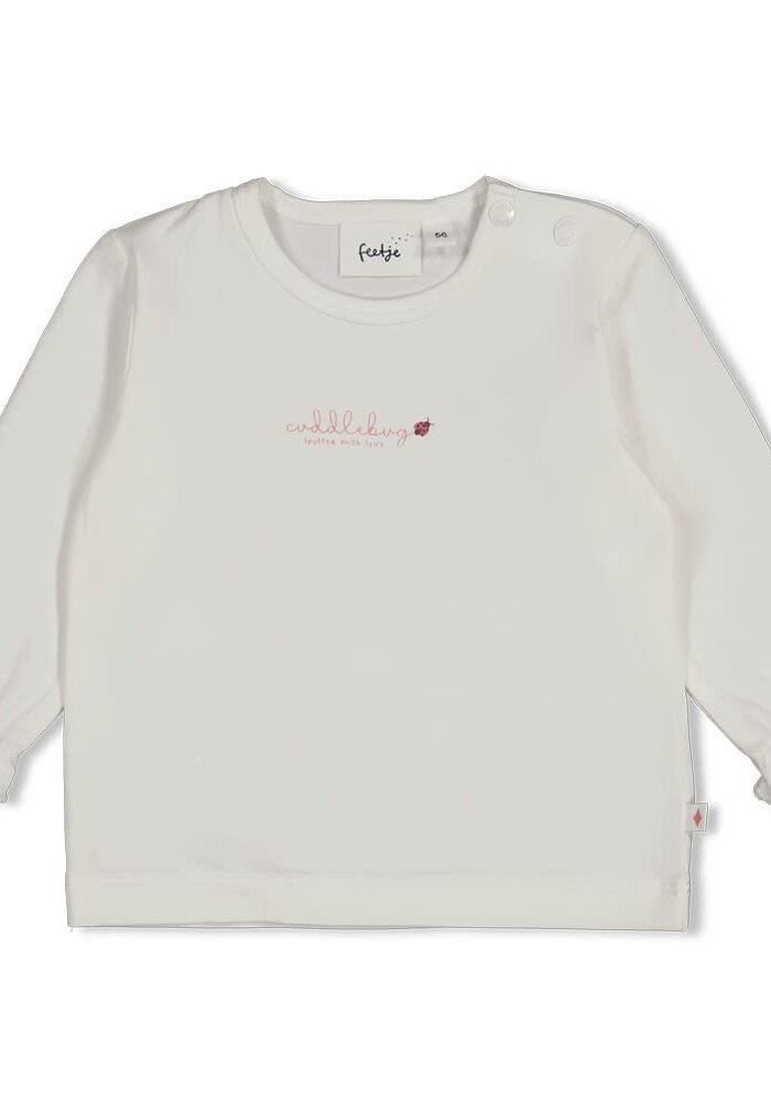 Feetje Longsleeve - Ladybug Offwhite
