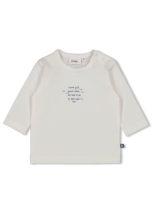 Feetje Feetje Longsleeve - Blue Ocean Offwhite