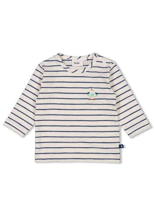 Feetje Feetje Longsleeve streep - Seaside Happiness Offwhite
