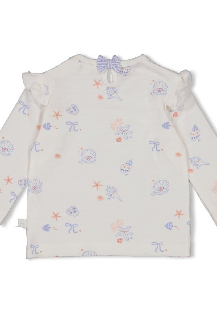 Feetje Longsleeve AOP - Sea La Vie Offwhite