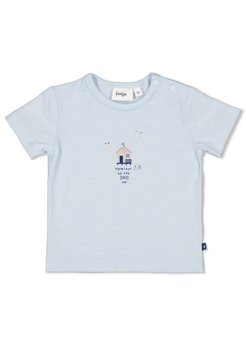 Feetje Feetje T-shirt - Seaside Happiness Blauw