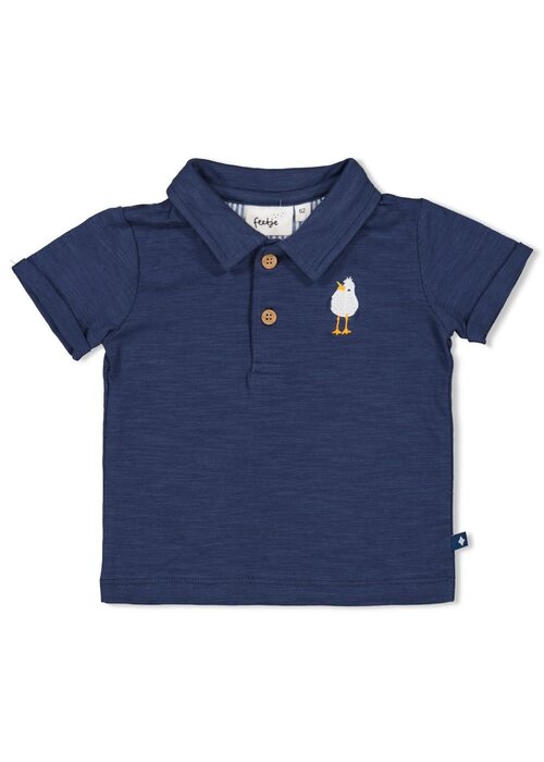 Feetje Feetje Polo - Seaside Happiness Indigo