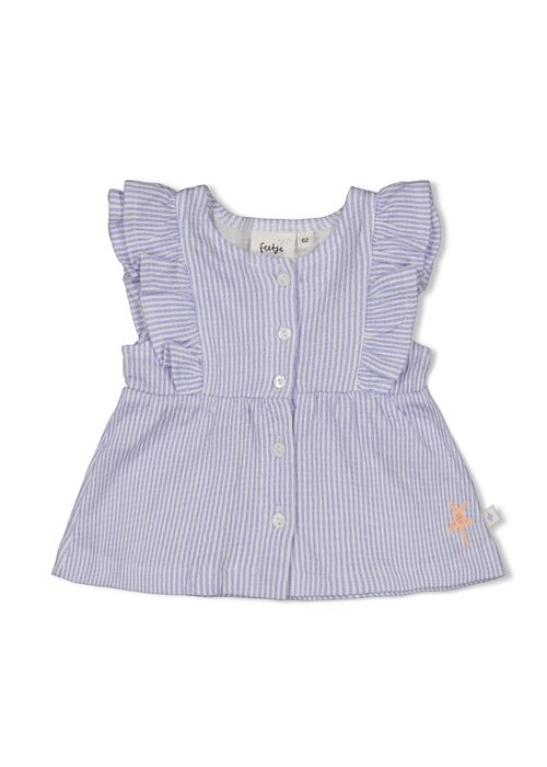 Feetje Feetje Top streep crinkle - Sea La Vie Lavendel