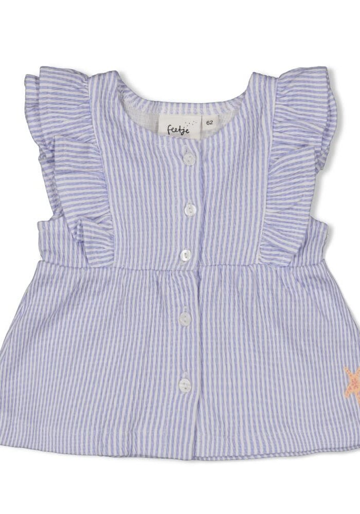 Feetje Top streep crinkle - Sea La Vie Lavendel