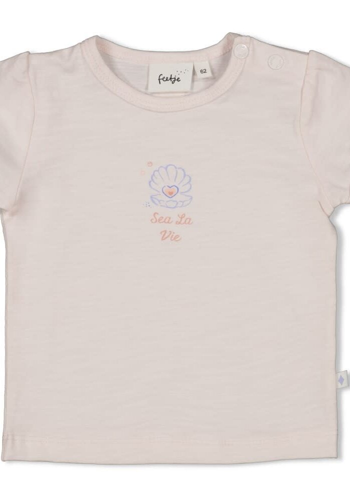 Feetje T-shirt - Sea La Vie l.Roze