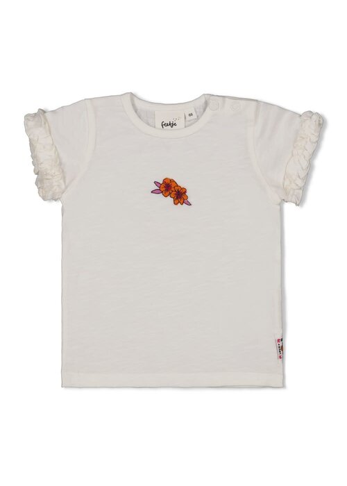 Feetje Feetje T-shirt - Love Peace Aloha Wit