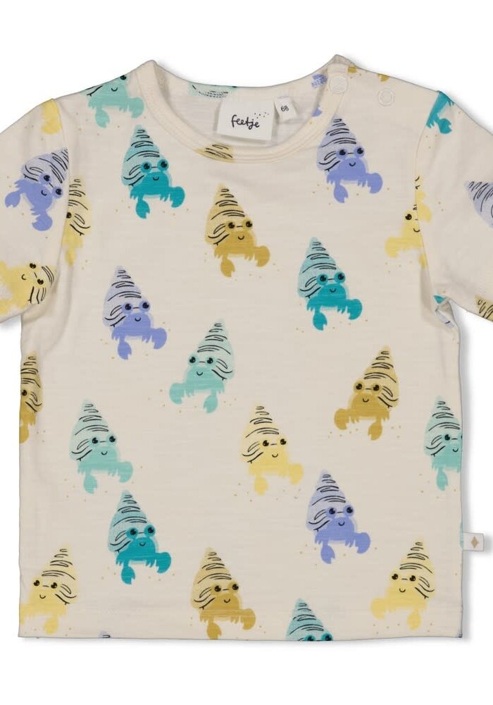 Feetje T-shirt AOP - Lazy Days Offwhite