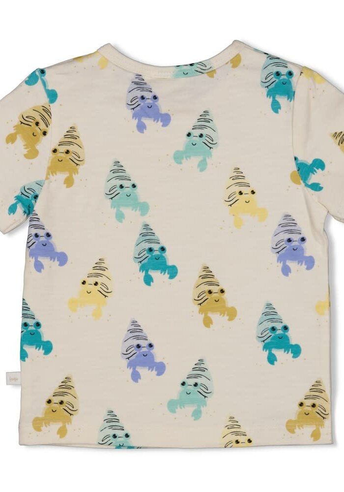 Feetje T-shirt AOP - Lazy Days Offwhite