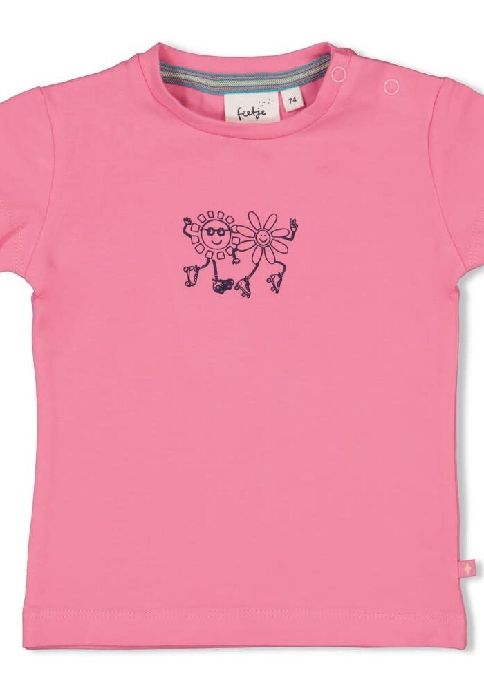 Feetje T-shirt - Rolling into Spring Roze