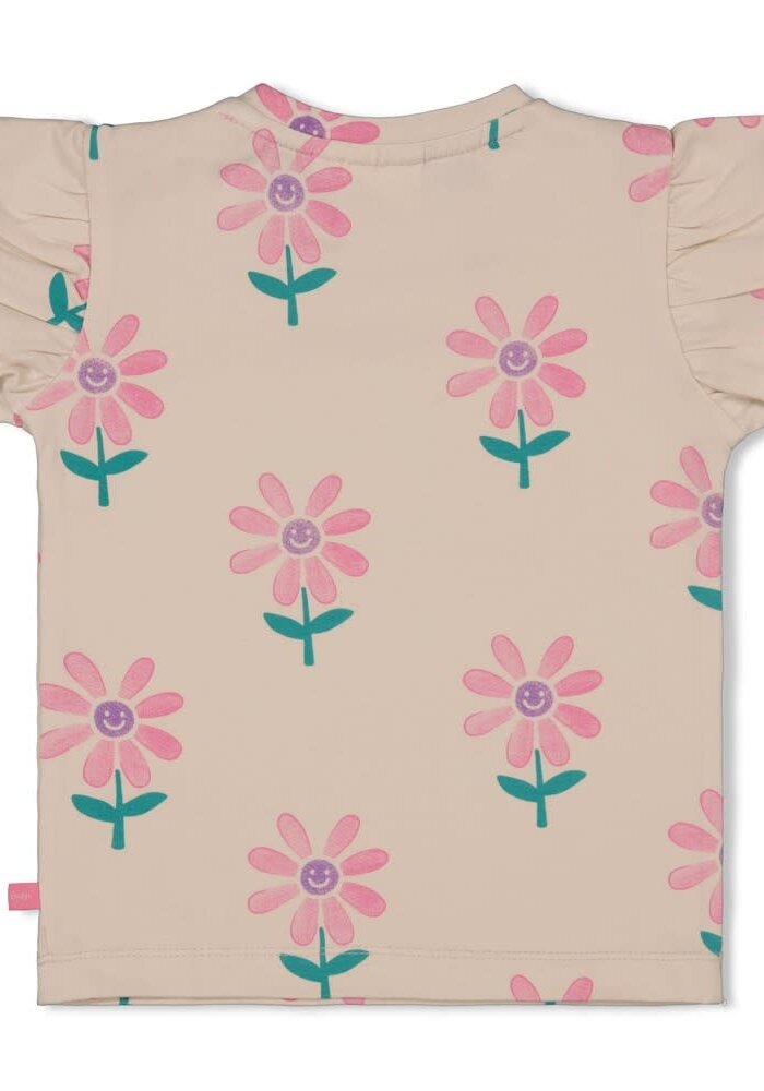 Feetje T-shirt AOP - Rolling into Spring Offwhite