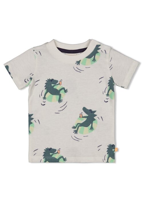 Feetje Feetje T-shirt AOP - Lagoon Legends Wit