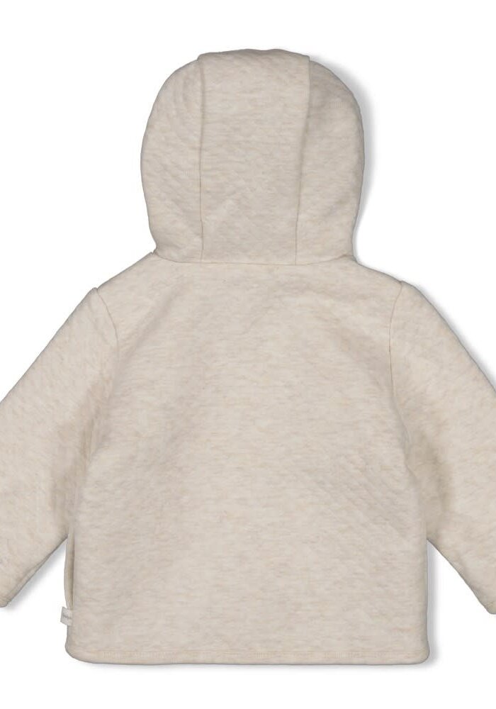 Feetje Omkeerbaar jasje met capuchon AOP - Sea Sweeties Offwhite melange