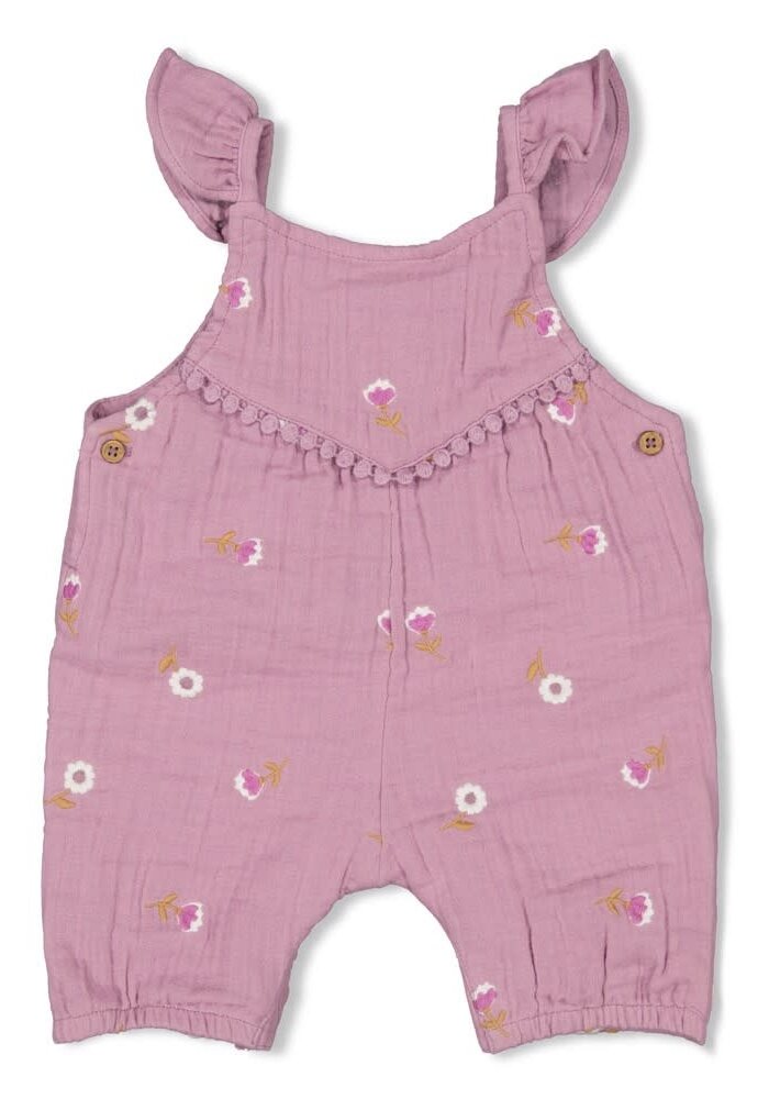 Feetje Jumpsuit mousseline AO embroidery - Flower Ranch Violet