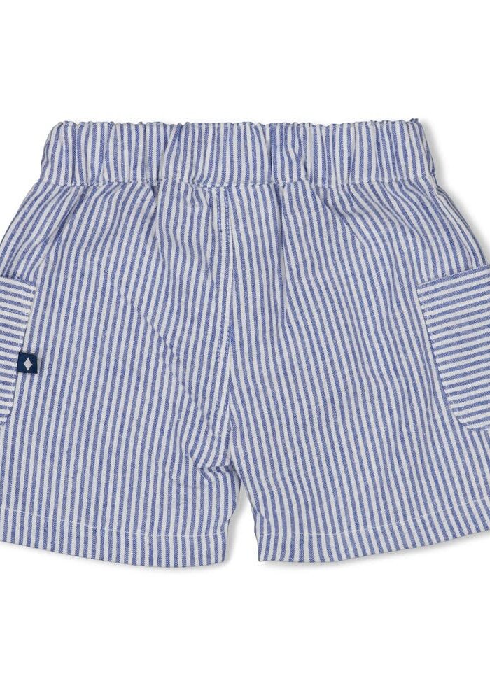 Feetje Short streep chambray - Seaside Happiness Chambray