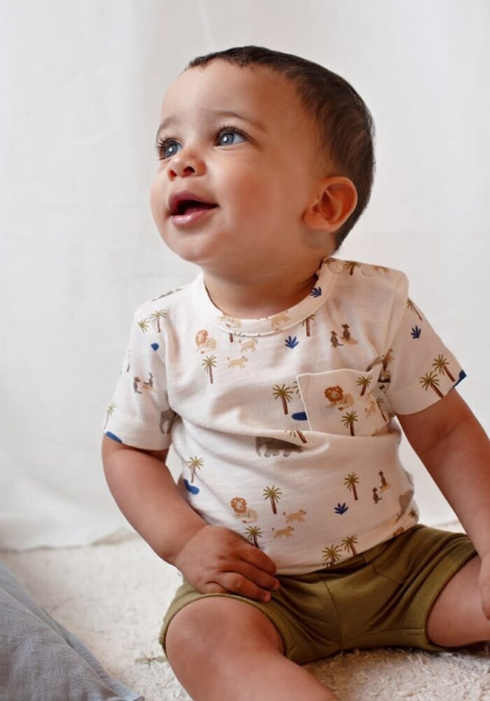 Feetje Short - Safari Savage Groen