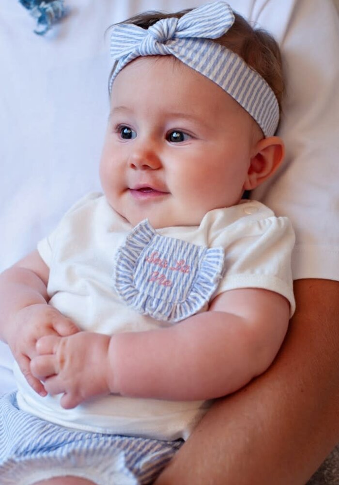 Feetje Short streep crinkle - Sea La Vie Lavendel