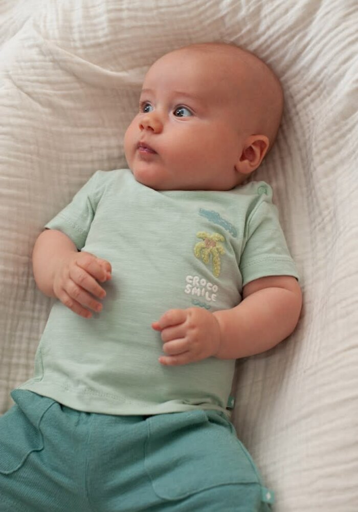 Feetje Short - You Croc my World Zeegroen