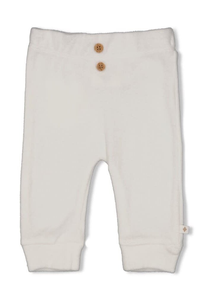 Feetje Broek badstof - Elephant Offwhite
